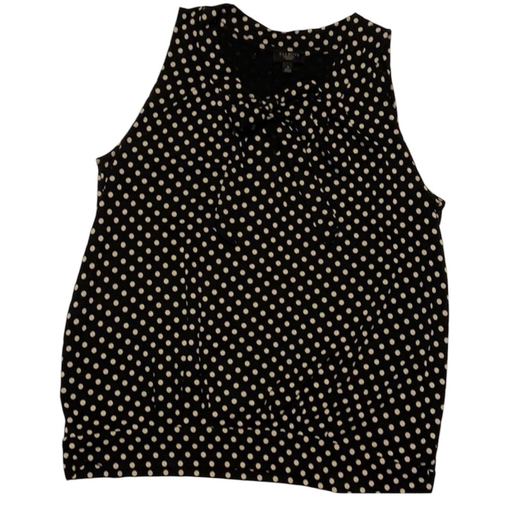 EUC Talbots dressy tank top with tie front (sm)